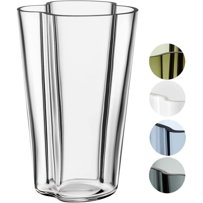 Ваза Iittala Aalto 220 мм прозора скляна дизайнерська