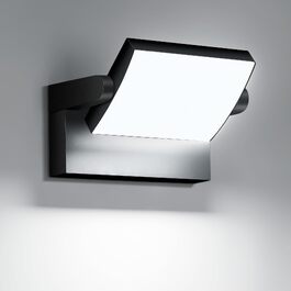 Стіна LED світильник настінний 40W 4000LM, поворотна панель 350°, водонепроникний IP65, колір світла 6000K (холодне біле), чорний