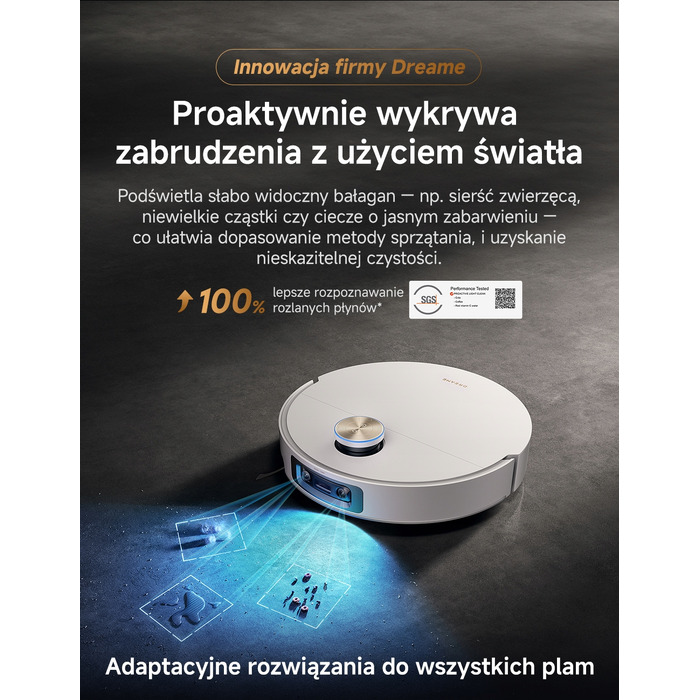 Робот-пилосос Dreame X60 Ultra, білий