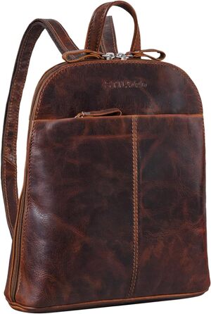 STILORD Olivia жіночий міський рюкзак з натуральної шкіри, компактний daypack для прогулянок, планшетів 9,7