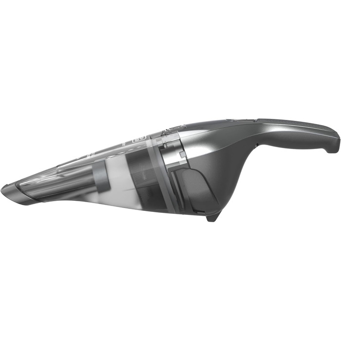Ручний пилосос BLACK+DECKER Dustbuster 7.2V, акумуляторний, EasyGrip, хром/титан, 385 мл