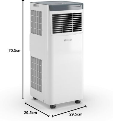 Олімпія Сплендід Dolceclima 8 WWB: Портативний кондиціонер з функцією охолодження, осушення та вентиляції (10000 BTU, клас A, 2.1 кВт, Slim)
