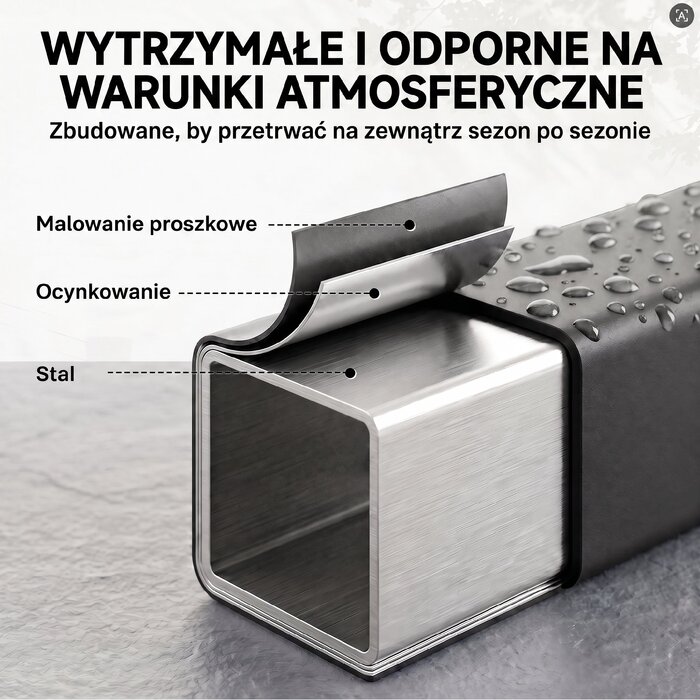 Стелаж для дров 106 x 25 x 113 см, підставка для дров зі сталевим каркасом та чохлом Oxford 600D, витримує до 250 кг, чорний