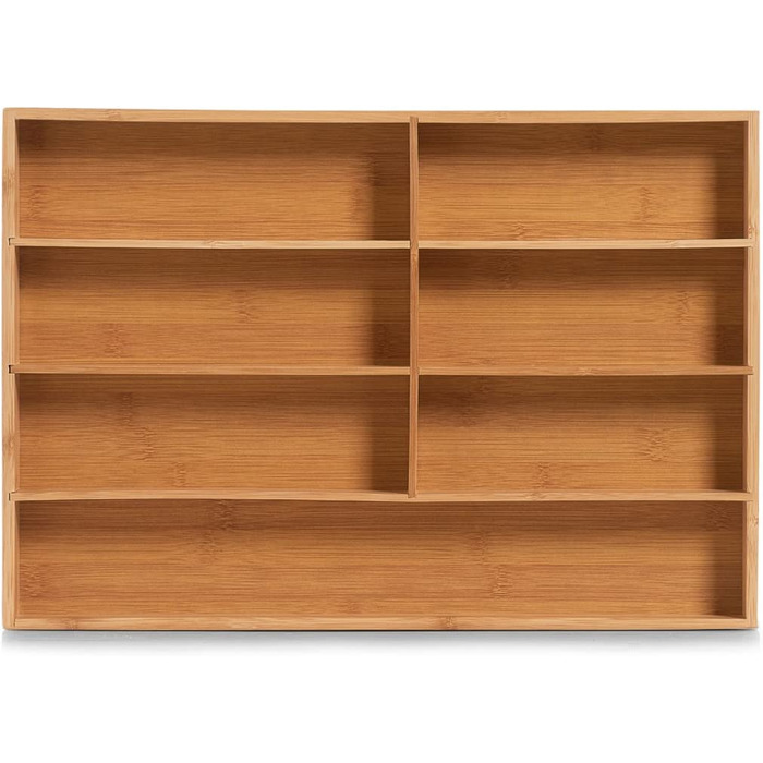 Zeller лоток для столових приборів, бамбук, натуральний, 44x30,6x4,3 см