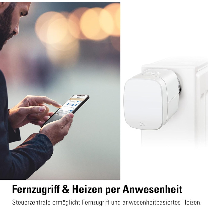 Розумний термостат для радіатора Eve Thermo (Apple HomeKit), білий