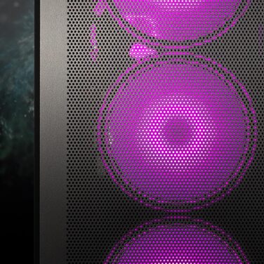 Корпус для ПК Kolink Unity Meshbay ARGB, чорний, SPCC-сталь, скло, mesh-панелі, ARGB-вентилятори, Mid Tower