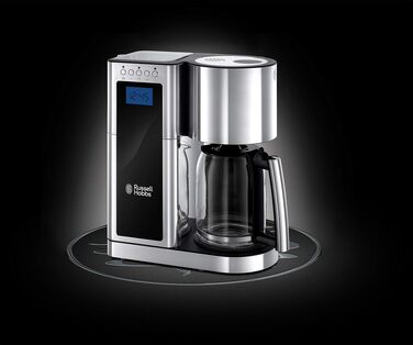 Тостер Russell Hobbs Elegance Glas/Нержавіюча сталь - 2 тости/1 широкий, підставка для булочок, 6 режимів, розморожування/підігрів