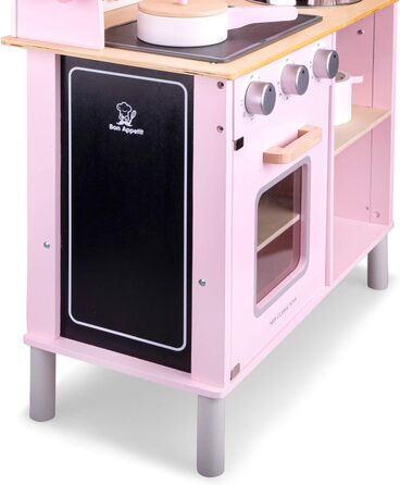 Дитяча кухня New Classic Toys 11067, сучасна, з електроплитою та звуком, для дітей від 3 років, рожева