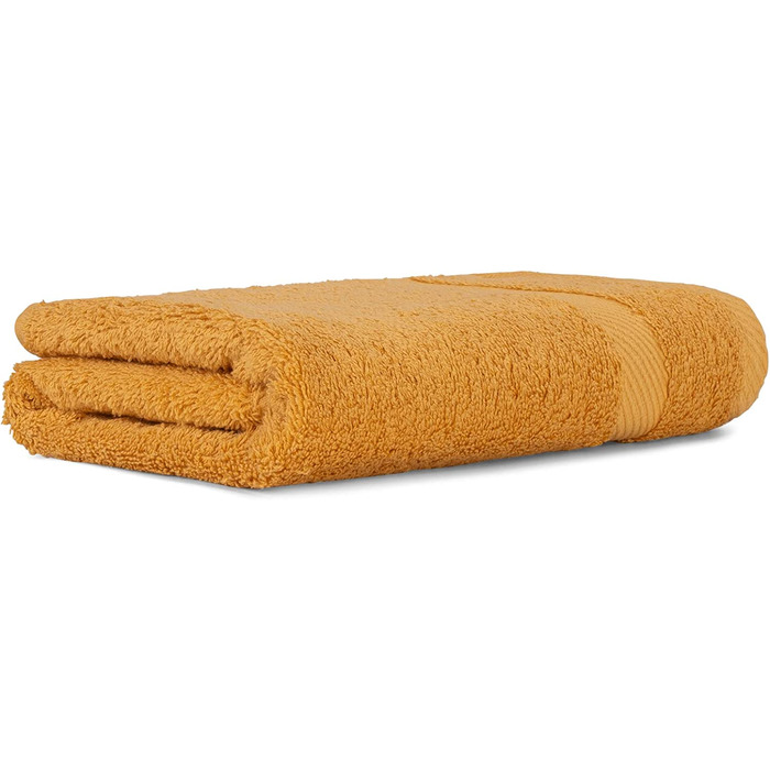 Набір рушників для обличчя Luckytowel 10 шт, 30x30 см, 100% бавовна, 600 г/м², сертифікат Oeko-Tex, золотий колір