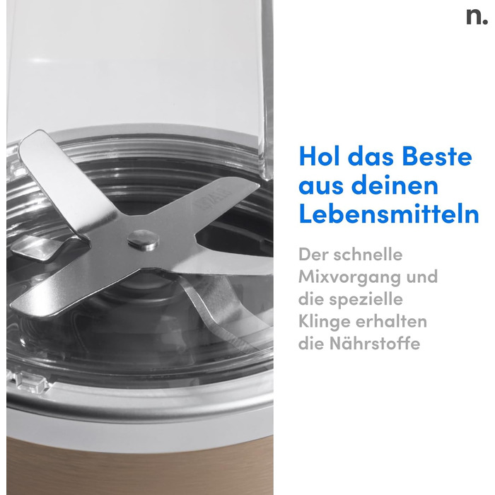 Смузі-мейкер Nutribullet Pro NB904CP 900 Вт, 700 мл, електричний блендер для смузі, компактний, легке очищення