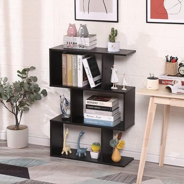 Сучасний двосторонній книжковий стелаж Etnicart Wenge 70x23.5x96 см, дерев'яний, для офісу, дому, дитячої кімнати
