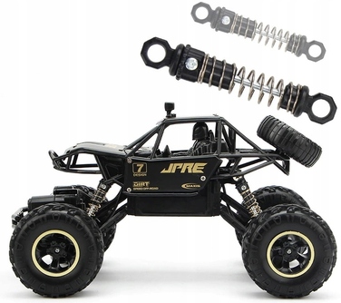 Радіокерована позашляхова машина TradeBaazar 4x4, чорна, масштаб 1:16, швидкість 15 км/год