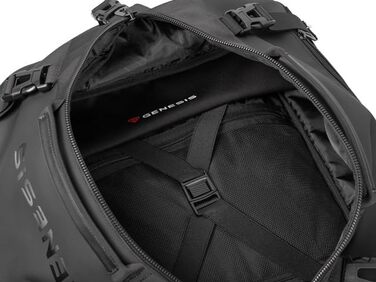 Рюкзак для ноутбука Genesis Pallad 550, 17.3 дюймів, 24-29 л, 19 кишень, чорний