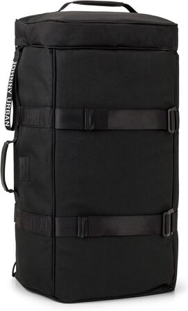 Рюкзак-дафл Johnny Urban Colin 2 в 1, 46 л, водостійкий, чорний, для подорожей та спорту, унісекс, еко-матеріал