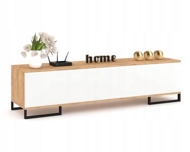 Підлогова ТВ-тумба Комод горизонтальний у вітальню Pawlacz SIMPLY Craft Білий