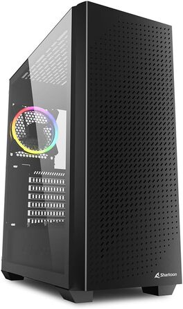 Корпус для ПК Sharkoon VS9 RGB Midi ATX, чорний