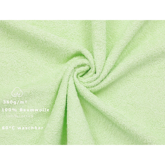 Набір рушників Betz Palermo 6 шт 70x140 см, 100% бавовна, зелений, банний та для душу