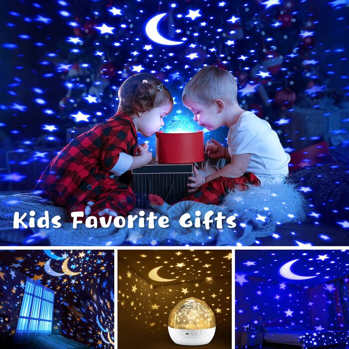 Нічник-проектор зоряного неба для дітей з 15 фільмами, Bluetooth, LED, декор для дитячої кімнати