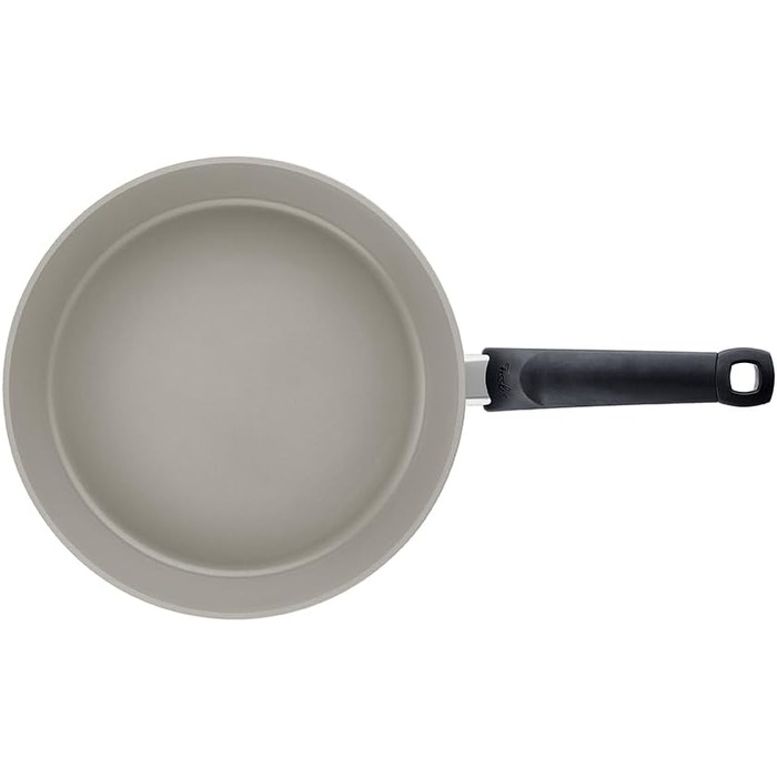 Набір сковорідок Fissler Ceratal Comfort & Classic (4 предмети), керамічне антипригарне покриття, для індукційних плит, 24 та 28 см, з 2 скляними кришками, сірий