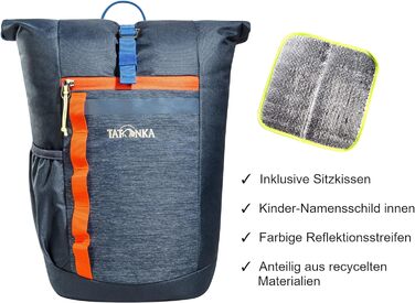 Дитячий рюкзак Tatonka Rolltop Pack Jr 14 л, унісекс, темно-синій