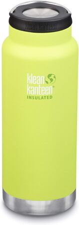 Термос Klean Kanteen TK Wide 946 мл, вакуумний, Juicy Pear, кришка Loop, нерж. сталь