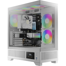 Ігрова мишка GAMDIAS Atlas M1 WH, біла, дротова, RGB підсвітка