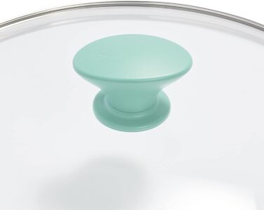 GreenPan Rio: сковорода з антипригарним покриттям Ceramic, 30 см, з кришкою, без PFAS, чорно-кремовий колір, для плити (крім індукційної), можна мити в посудомийній машині, витримує до 160°C в духовці