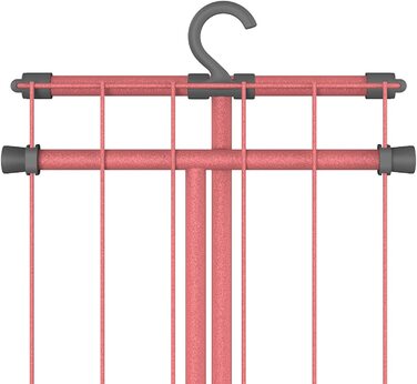 Сушарка для білизни Rörets Compact Rosé, 5,5 м, металева, компактна, гачки для зберігання, 90x32x83 см, шведська якість
