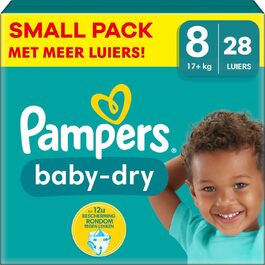 Підгузки Pampers Baby Dry розмір 8 (17+ кг), маленька упаковка, 28 шт.