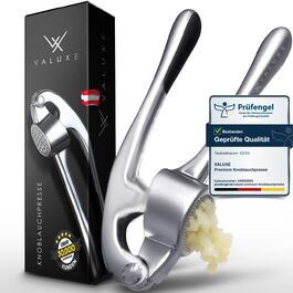 Пресс для часнику VALUXE® професійний, сріблястий, з важільним механізмом, для посудомийної машини