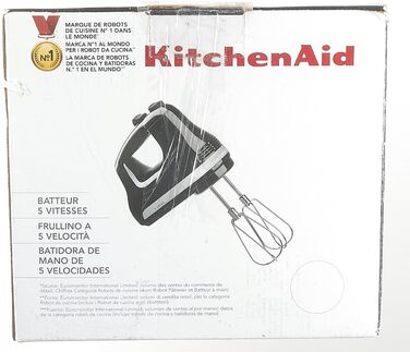 Ручний міксер KitchenAid Classic 5 швидкостей, чорний Onyx, 5KHM5110EOB