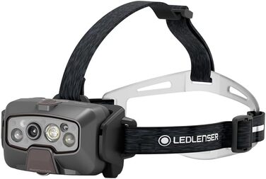 Ліхтар налобний Ledlenser HF8R Signature, 2000 люмен, водонепроникний, RGB, акумуляторний, чорний, для туризму та активного відпочинку