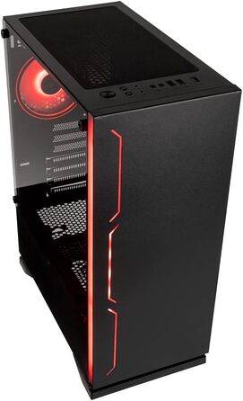 Корпус для ПК Kolink Inspire K11 ARGB Midi-Tower, чорний, з боковою панеллю з загартованого скла, RGB-вентилятор, підтримка водяного охолодження, ATX