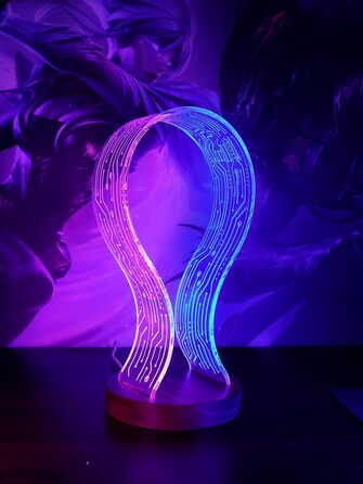 Підставка для навушників YuanDian з підсвіткою RGB, геймерський тримач для гарнітури на стіл, 16 кольорів, аксесуар для ігрової кімнати, подарунок для геймерів