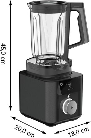 Блендер WMF Master Hochleistungsmixer 1.75л, 1600 Вт, подрібнювач льоду, електричний, для смузі та коктейлів