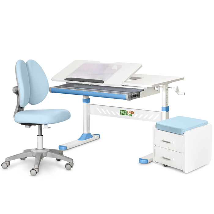 Комплект (L) Evo-Kids TH-310 Blue (парта+крісло+тумба) (арт.TH-310+Y-412 Lite+BD-C3 BLUE)