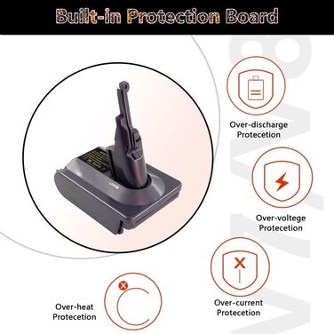 Покращений адаптер BOS18V7V8 для Bosch GBA до Dyson V7/V8, TEPULAS – перехідник для акумулятора Bosch GBA 18V для пилососів Dyson V7, V8 Absolute (не підходить для PBA)