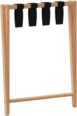 Багажниця для валіз vidaXL з бамбука, 68,5x38x58 см
