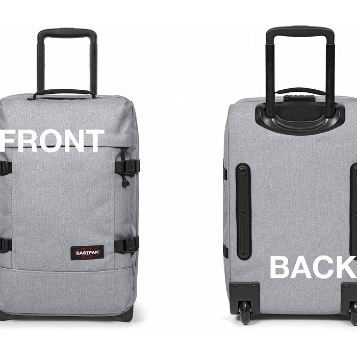 Валіза Eastpak TRANVERZ S 42 л, 51x32,5x23 см, Sunday Grey, сіра