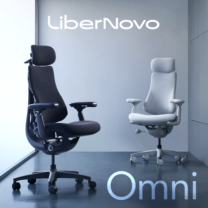 Крісло офісне ергономічне LiberNovo Omni Midnight Black 48 см