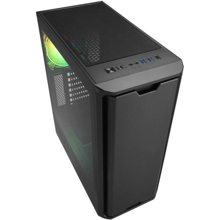 Корпус для ПК Sharkoon SK3 RGB з підсвіткою, ATX, чорний