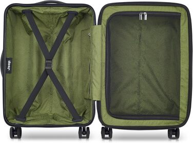 Валіза Jeep JH004C Checked-Large 28 дюймів, розширена, пластикова з колесами-спіннерами, чорна