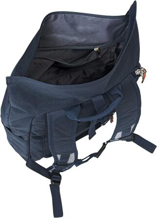 Рюкзак travelite для ручної поклажі, для ноутбука 15,6'', BASICS, дорожній рюкзак Rolltop, 60 см, 35 л, синій/сірий