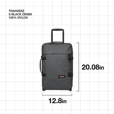 Валіза Eastpak TRANVERZ S, 42 л, 51x32,5x23 см, чорний денім