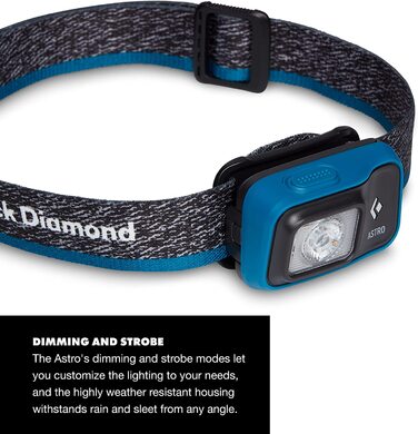 Налобний ліхтар Black Diamond Astro 300, синій, універсальний розмір