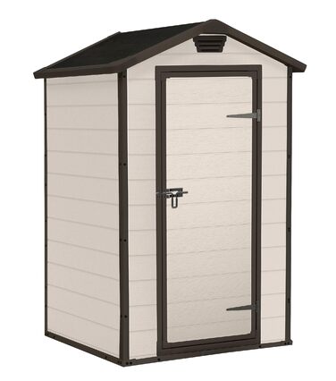 Садовий будиночок Keter Manor 4x3 м, пластиковий, коричневий - для дачі та саду