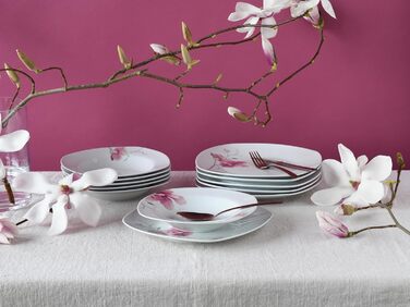 Набір посуду CreaTable Amelie AIKO, 18 предметів, порцеляна, для миття в посудомийній машині та використання в мікрохвильовці