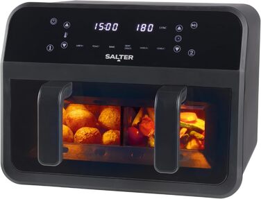 Фритюрниця повітряна Salter 4.2 л, ручна, EK6364VDE – мультикухня, антипригарне покриття, таймер, 1300 Вт