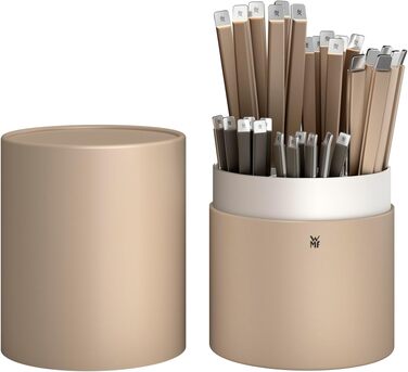 Набір столових приборів WMF Emotion Smoky Wood, 30 предметів на 6 осіб, нержавіюча сталь Cromargan, кольорові ручки
