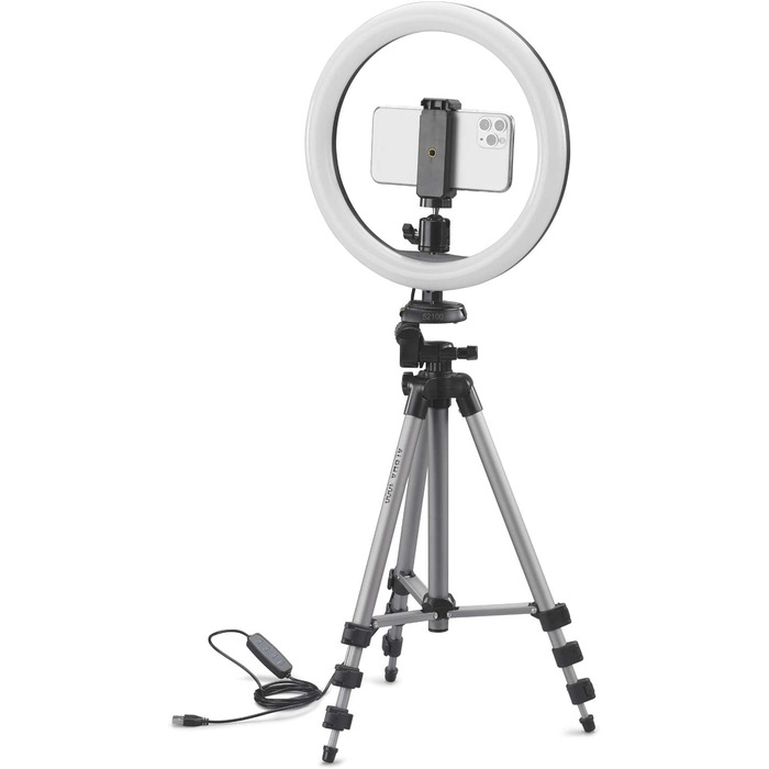Стійка для влогінгу Cullmann Alpha 1000, LED-кільце, Bluetooth, 134 см, 1 кг, чорна